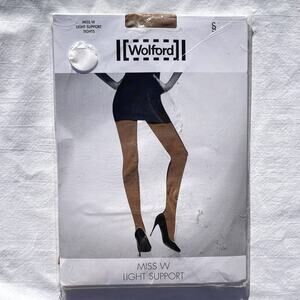 Wolford Miss W Light Support Tights Womens Small Costa Brava Brown Austria